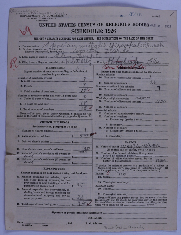 Scan of African Methodist Episcopal Church: 3776