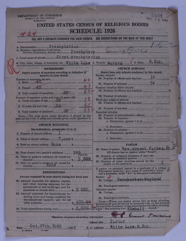 Scan of Presbyterian Church in the United States of America: 5531