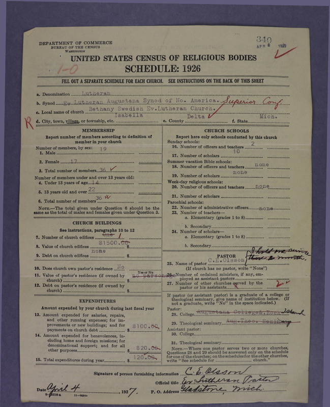 Scan of Evangelical Lutheran Augustana Synod of North America: 340