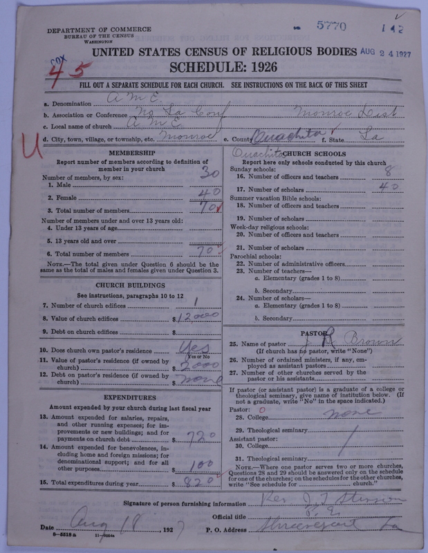 Scan of African Methodist Episcopal Church: 5770