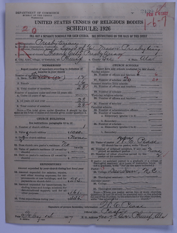 Scan of Presbyterian Church in the United States: 2439