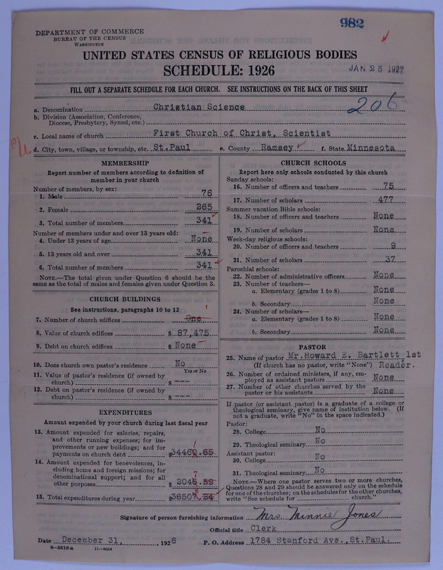 Scan of Church of Christ, Scientist: 982