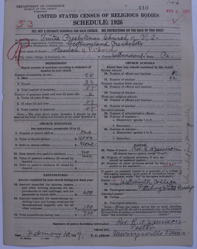 Scan of United Presbyterian Church of North America: 410