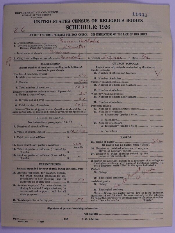 Scan of Roman Catholic Church: 11449