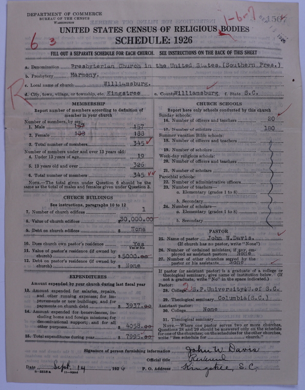 Scan of Presbyterian Church in the United States: 1567