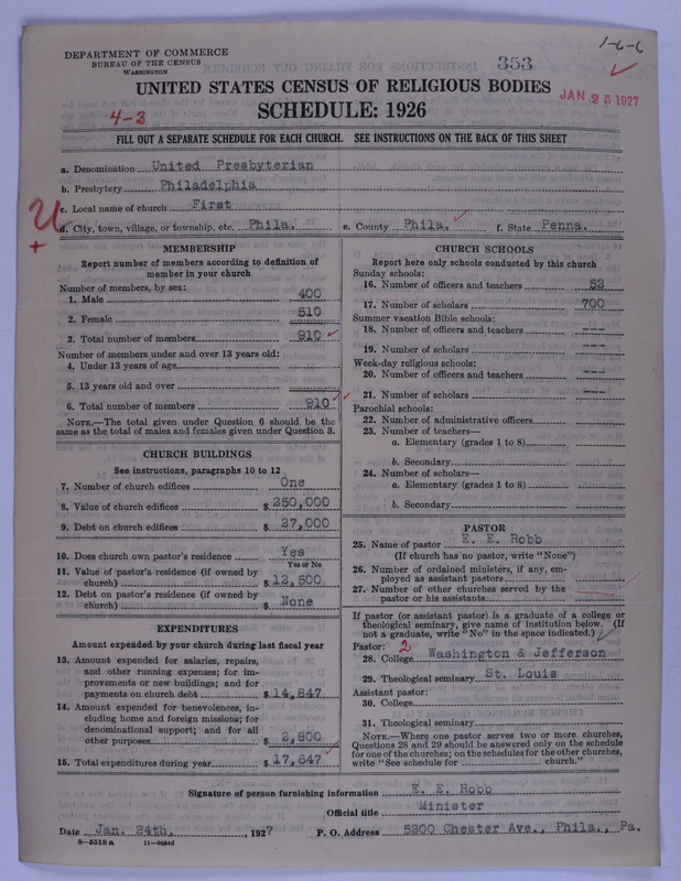 Scan of United Presbyterian Church of North America: 353