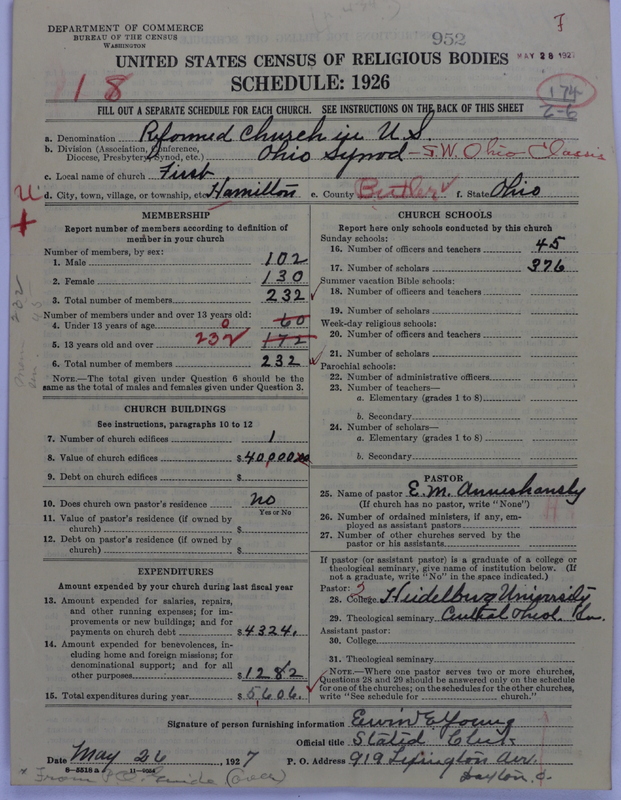 Scan of Reformed Church in the United States: 952