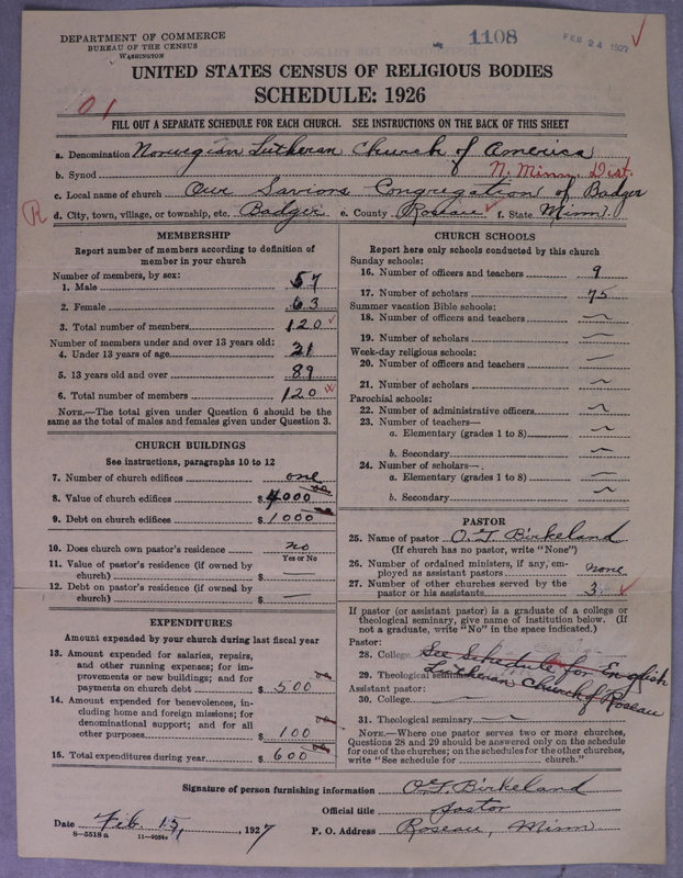 Scan of Norwegian Lutheran Church of America: 1108