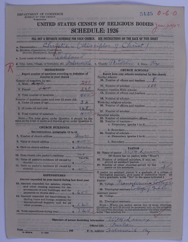 Scan of Disciples of Christ: 5425