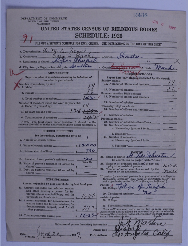 Scan of African Methodist Episcopal Zion Church: 2438