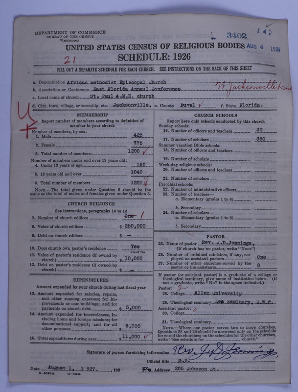 Scan of African Methodist Episcopal Church: 3402