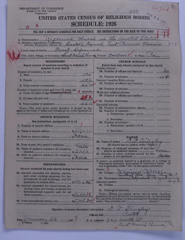 Scan of Reformed Church in the United States: 249