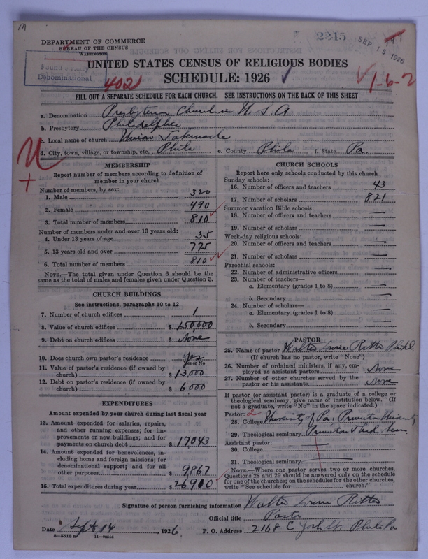 Scan of Presbyterian Church in the United States of America: 2245