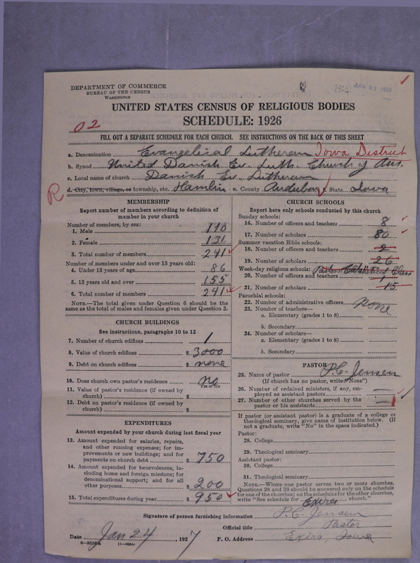 Scan of United Danish Evangelical Lutheran Church in America: 82