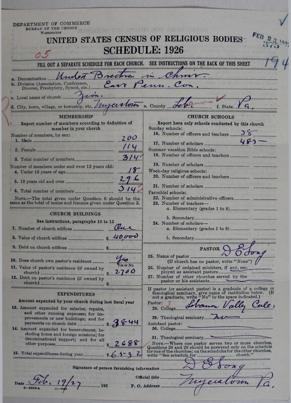 Scan of Church of the United Brethren in Christ: 375