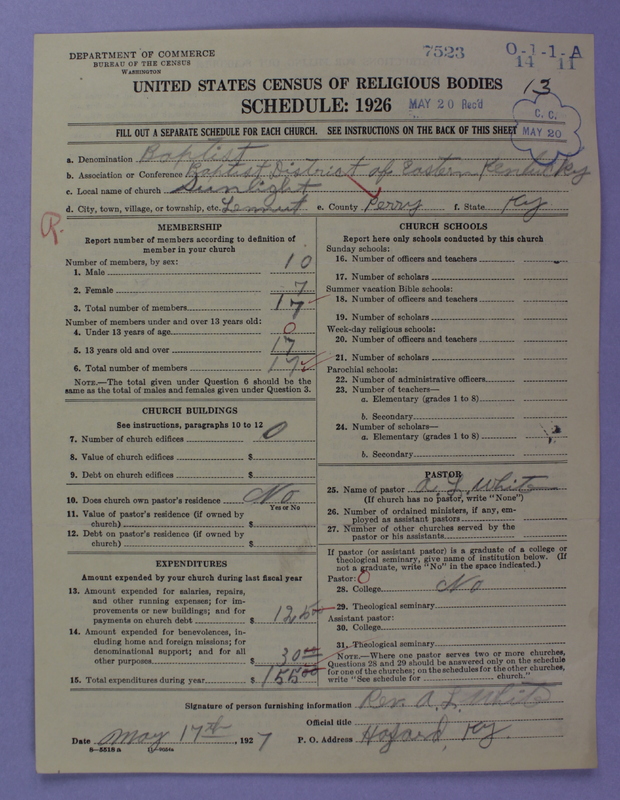 Scan of Negro Baptists: 7523