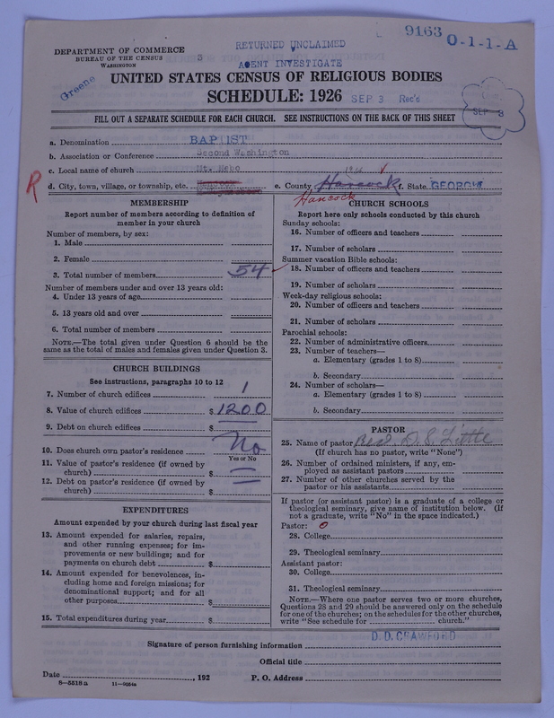 Scan of Negro Baptists: 9163