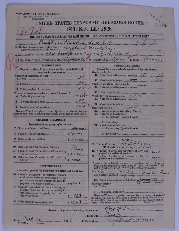 Scan of Presbyterian Church in the United States of America: 5941