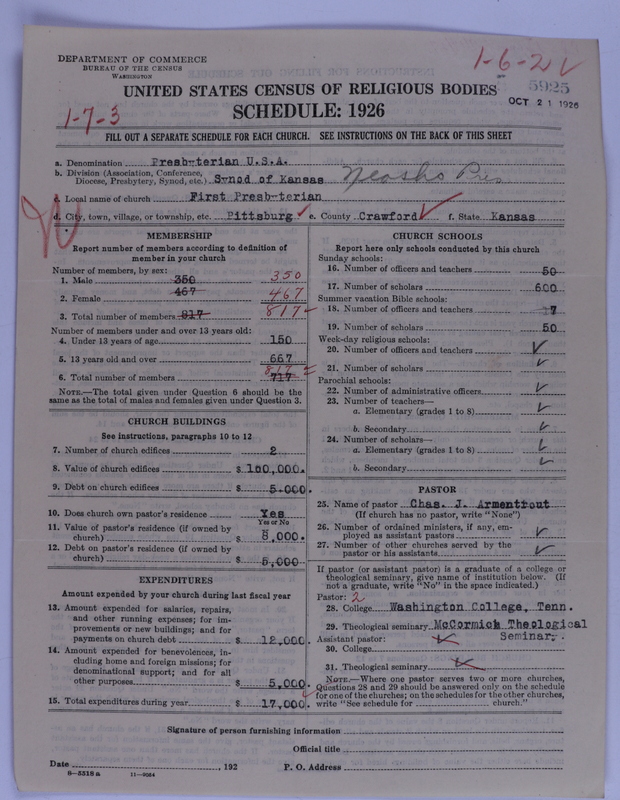 Scan of Presbyterian Church in the United States of America: 5925