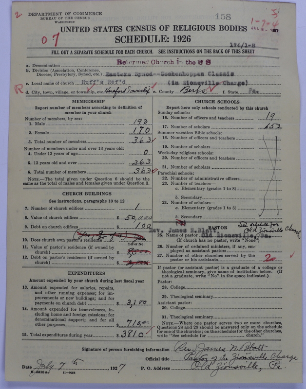 Scan of Reformed Church in the United States: 158