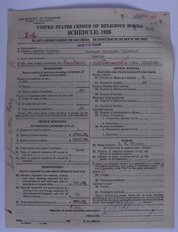 Scan of Church of the Nazarene: 948
