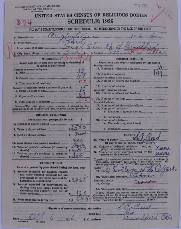 Scan of Presbyterian Church in the United States of America: 7472