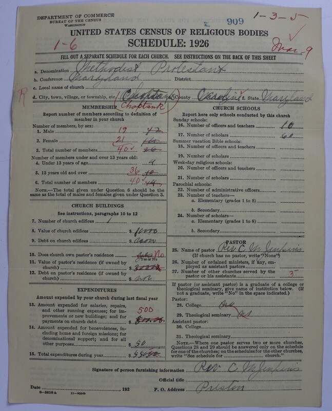 Scan of Methodist Protestant Church: 909