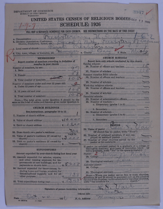 Scan of Presbyterian Church in the United States of America: 3947