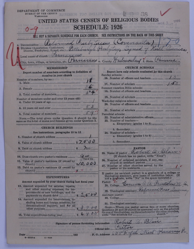 Scan of Synod of the Reformed Presbyterian Church of North America: 38