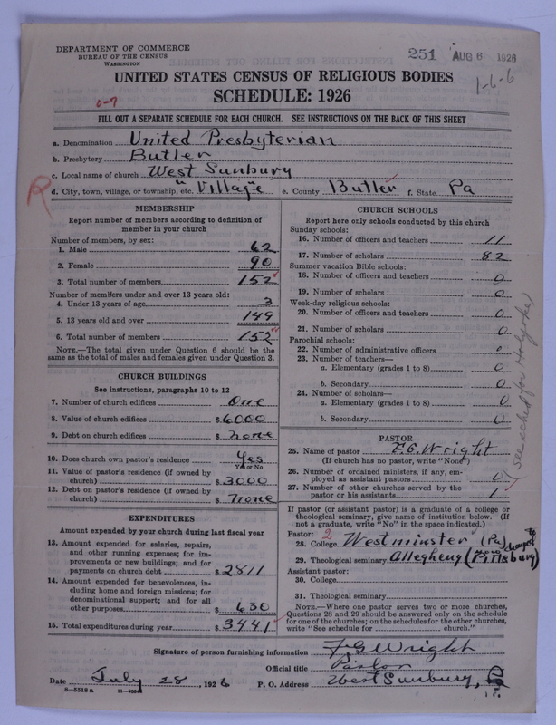 Scan of United Presbyterian Church of North America: 251