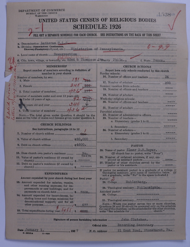 Scan of United Lutheran Church in America: 1538