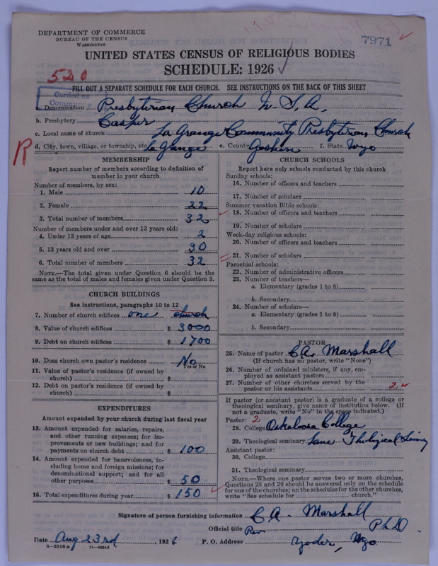Scan of Presbyterian Church in the United States of America: 7971