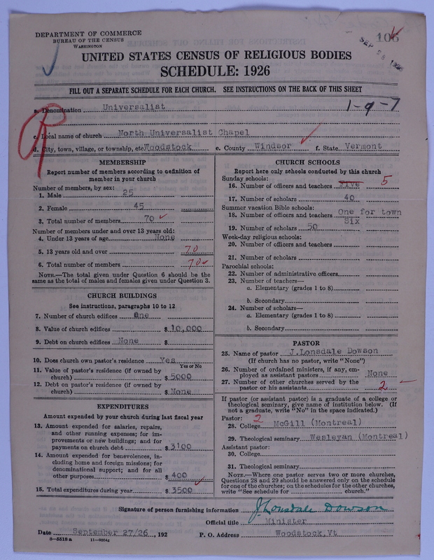 Scan of Universalist Church: 106