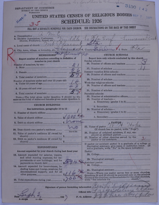 Scan of African Methodist Episcopal Church: 3450