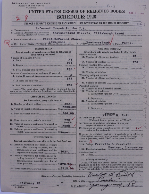 Scan of Reformed Church in the United States: 878
