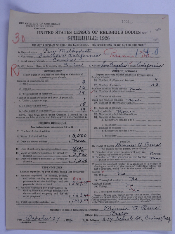 Scan of Free Methodist Church of North America: 1345