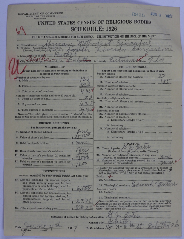 Scan of African Methodist Episcopal Church: 3816