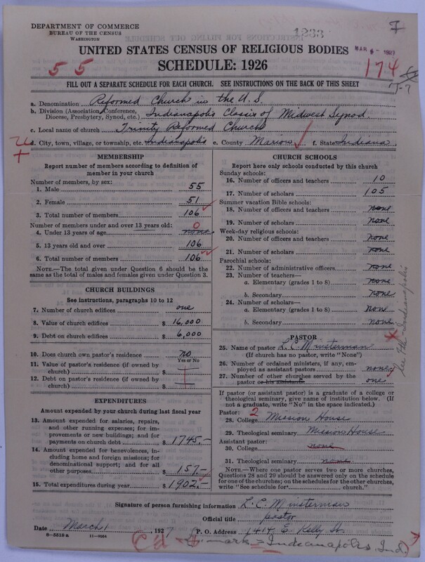 Scan of Reformed Church in the United States: 1233