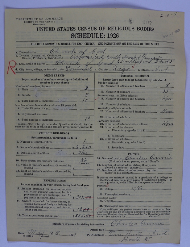 Scan of Church of God (Headquarters, Anderson, Ind.): 197