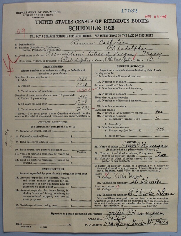 Scan of Roman Catholic Church: 17082