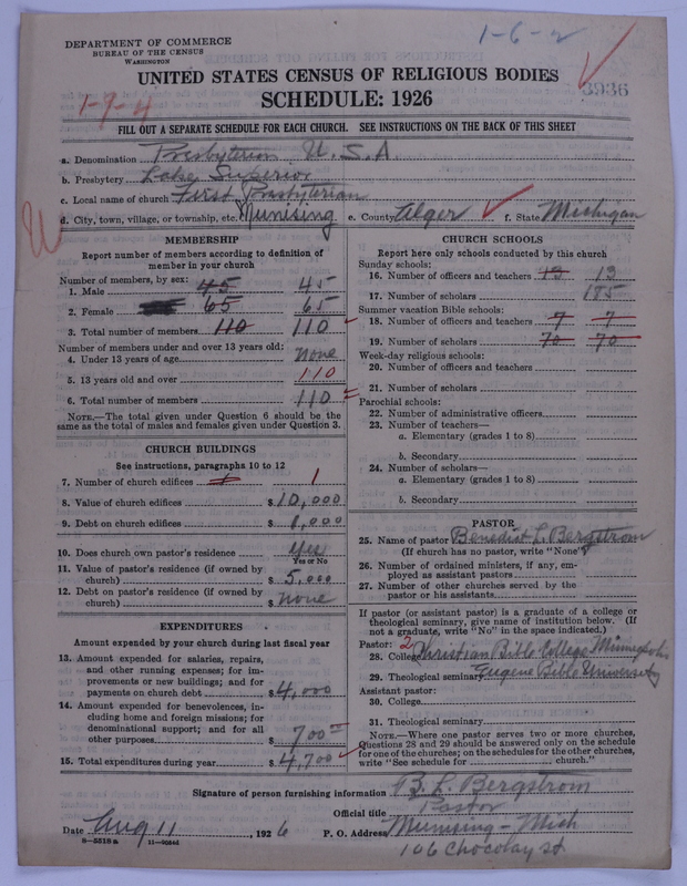 Scan of Presbyterian Church in the United States of America: 3936