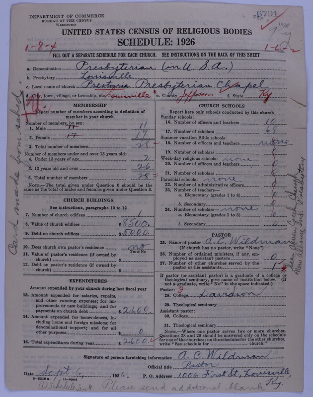 Scan of Presbyterian Church in the United States of America: 6791