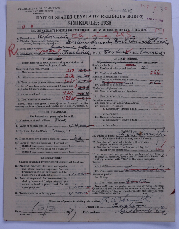 Scan of Reformed Church in the United States: 256