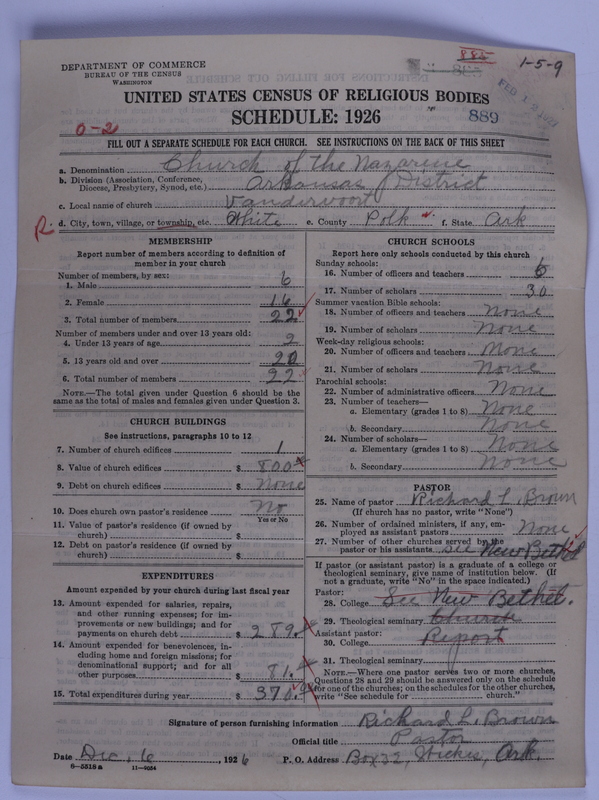Scan of Church of the Nazarene: 889