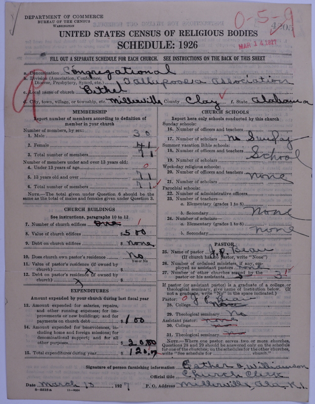 Scan of Congregational Churches: 4205