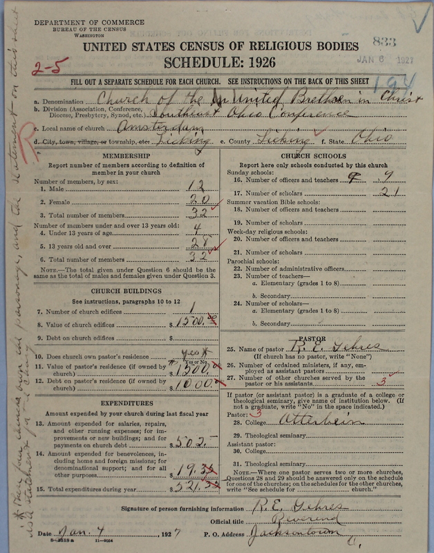 Scan of Church of the United Brethren in Christ: 833
