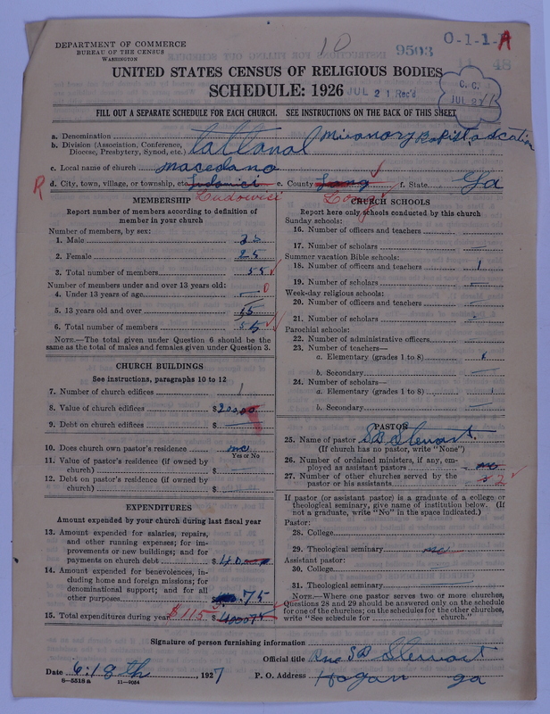 Scan of Negro Baptists: 9503