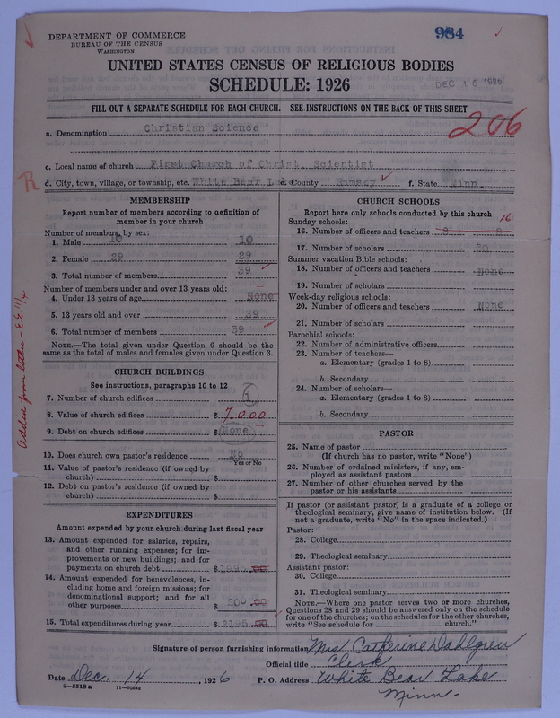 Scan of Church of Christ, Scientist: 984