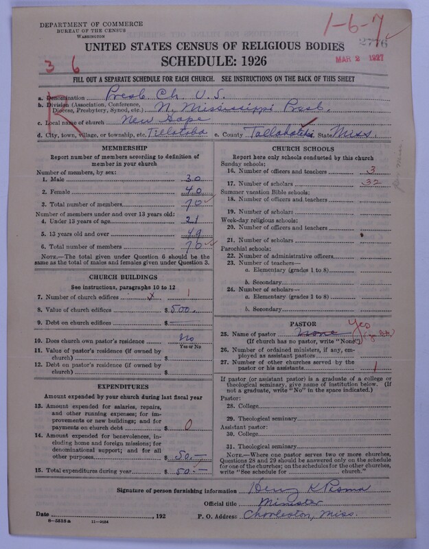 Scan of Presbyterian Church in the United States: 2776