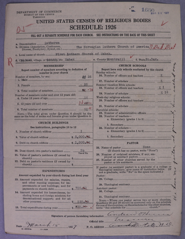 Scan of Norwegian Lutheran Church of America: 1680